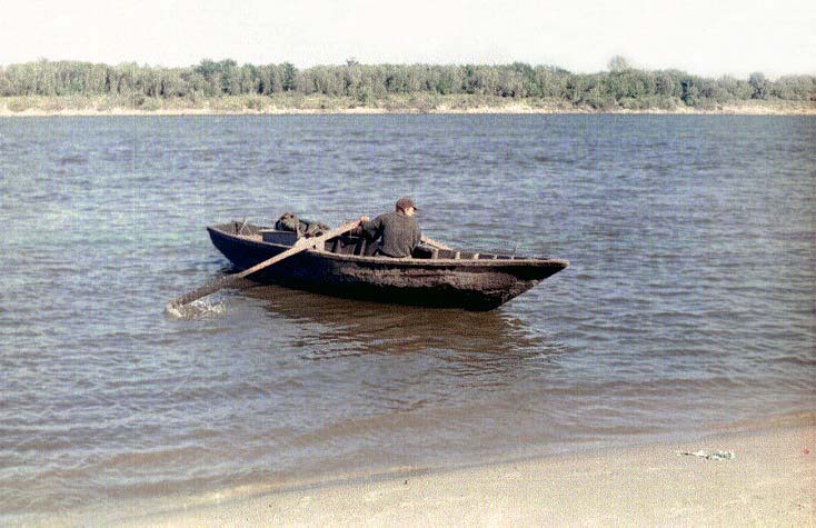 Река Ока в районе Елатьмы. Фото Ф.Трофимова, 70-е годы ХХ века.