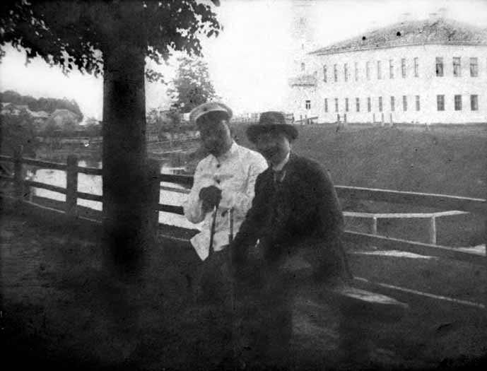 Елатьма. На бульваре у пруда. Фото конца XIX - начала XX века.